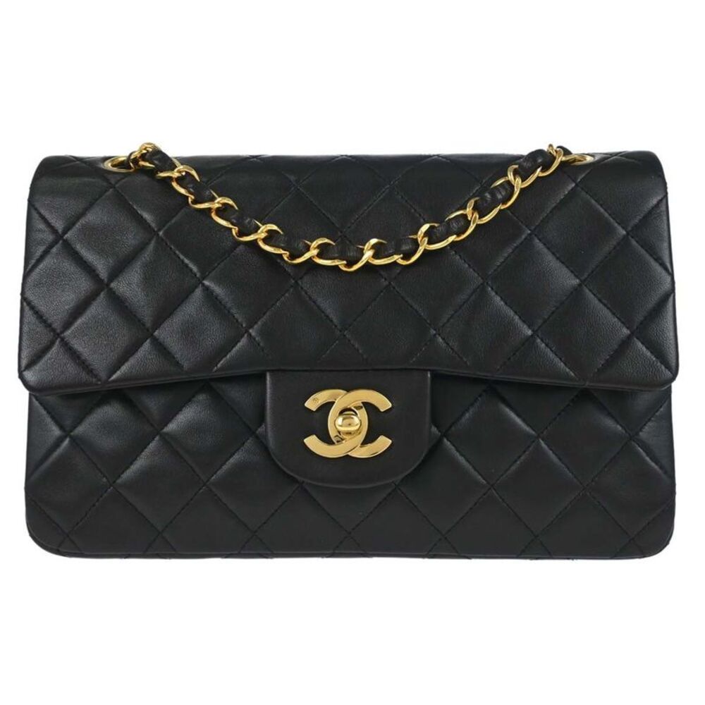 Chanel Timeless Lambskin Black Leather Handbag